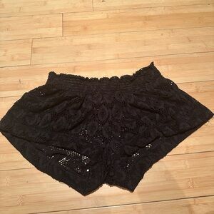 Black Women’s Shorts - Feminine Crochet Summer Shorts
